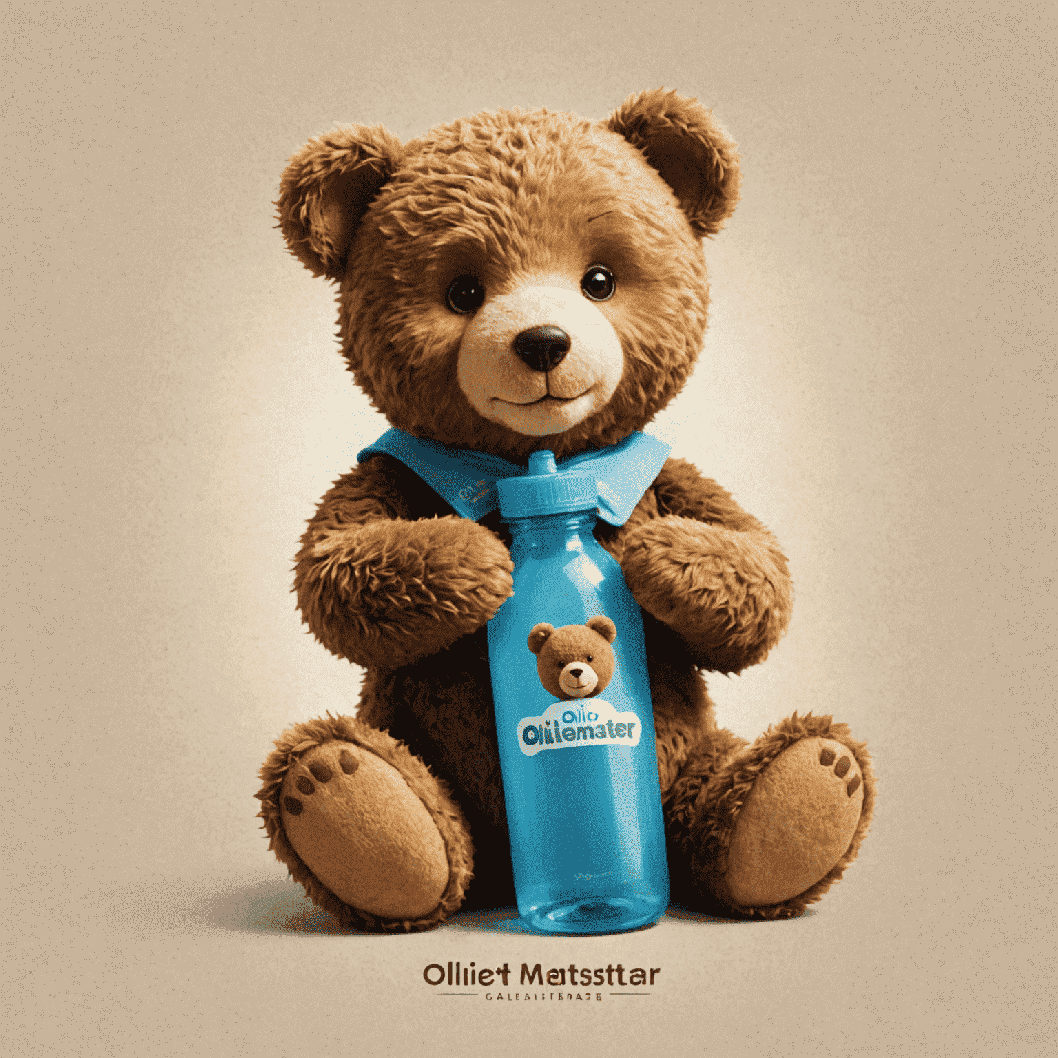 OlienMaster logo featuring a playful teddy bear and feeding bottle