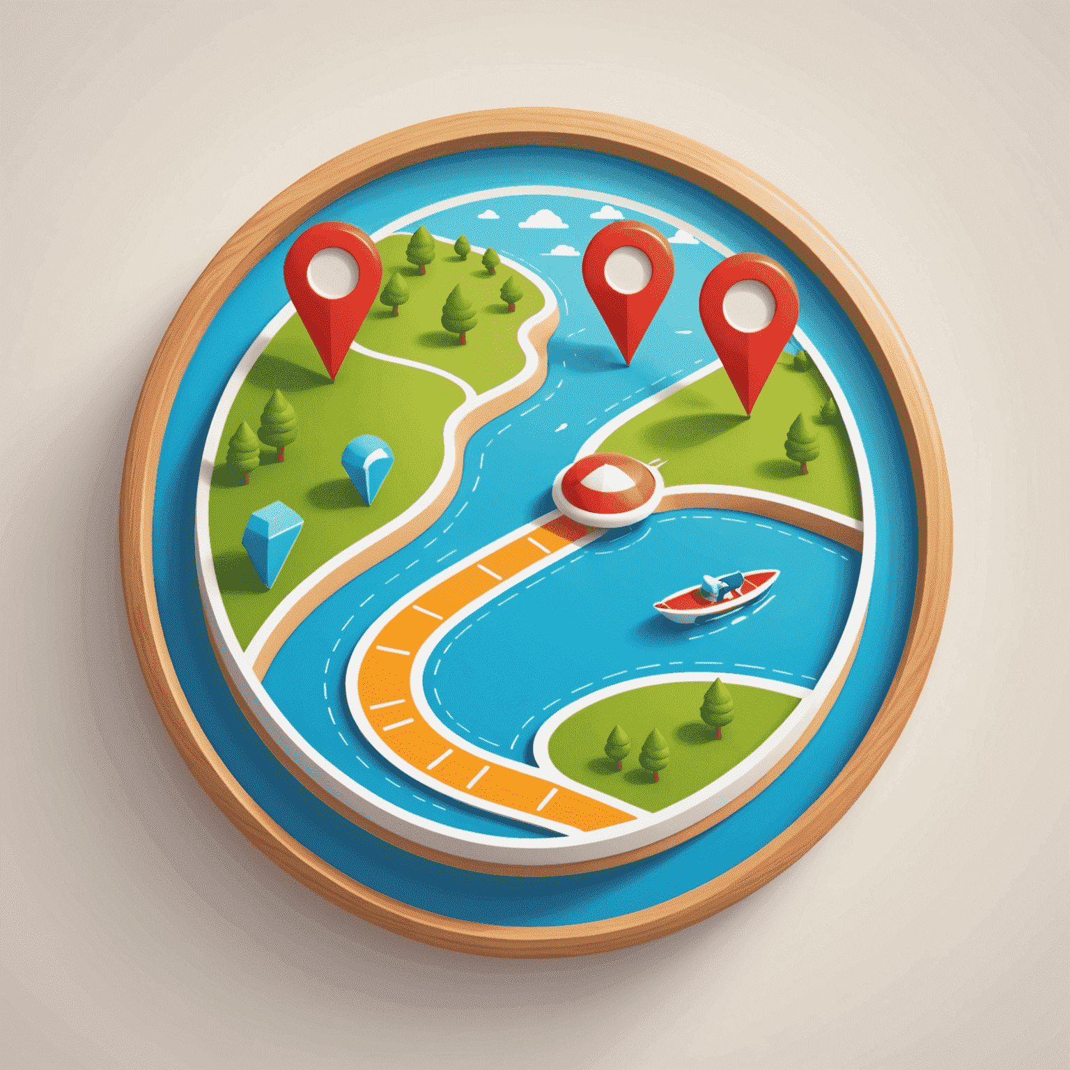 Playful navigation icon