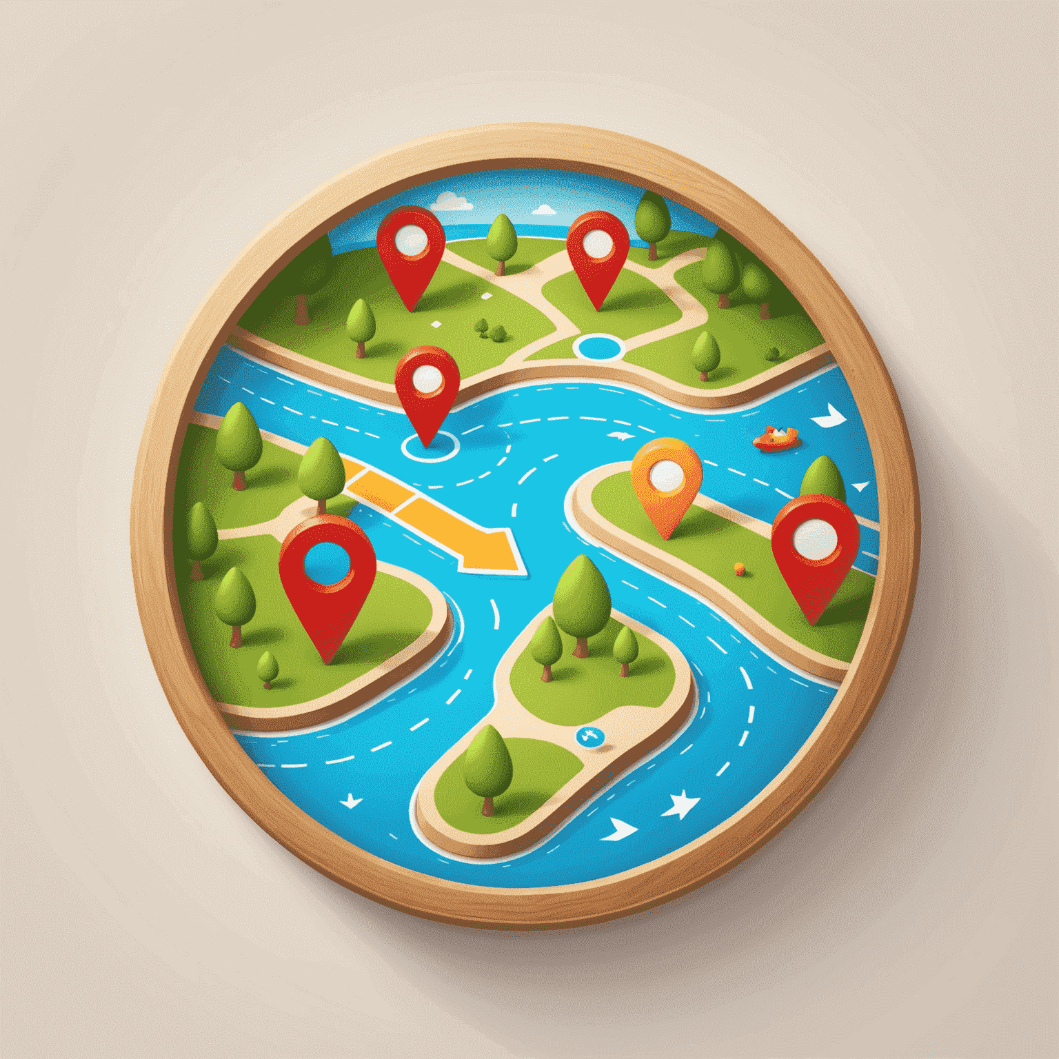 Playful navigation icon