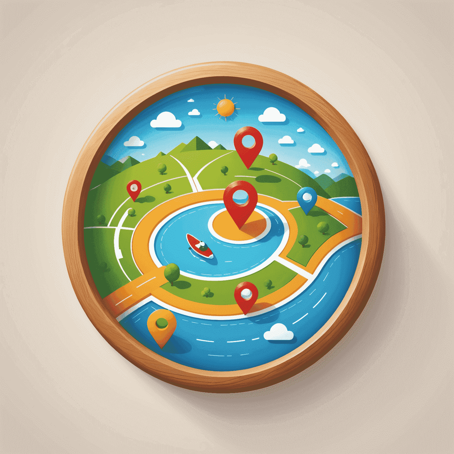 Playful navigation icon