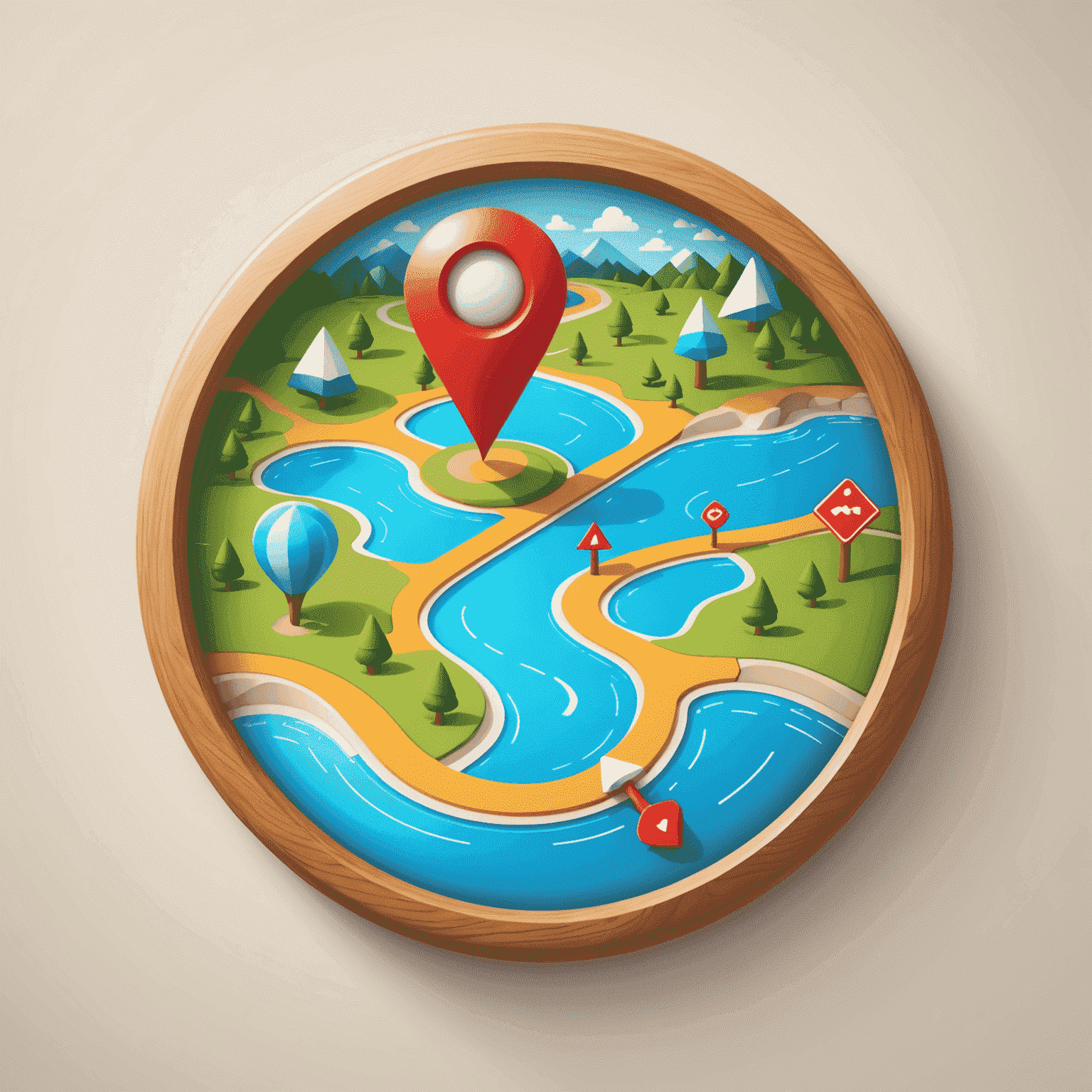 Playful navigation icon