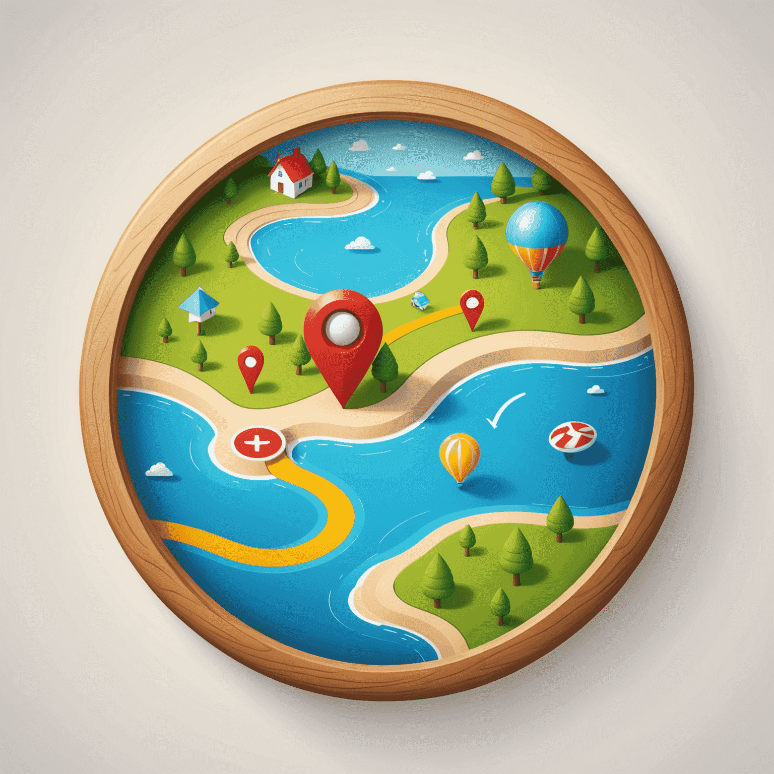 Playful navigation icon