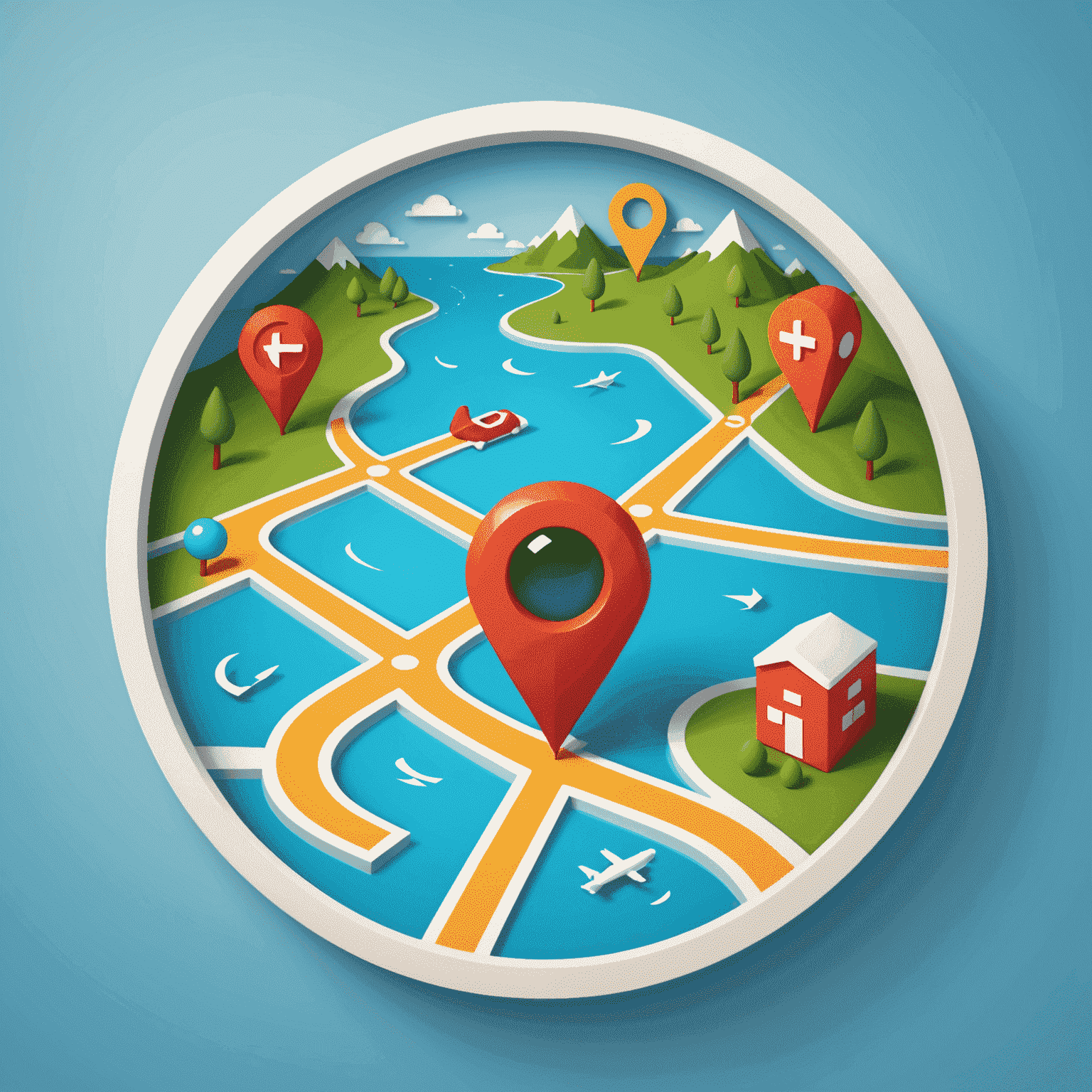 Playful navigation icon