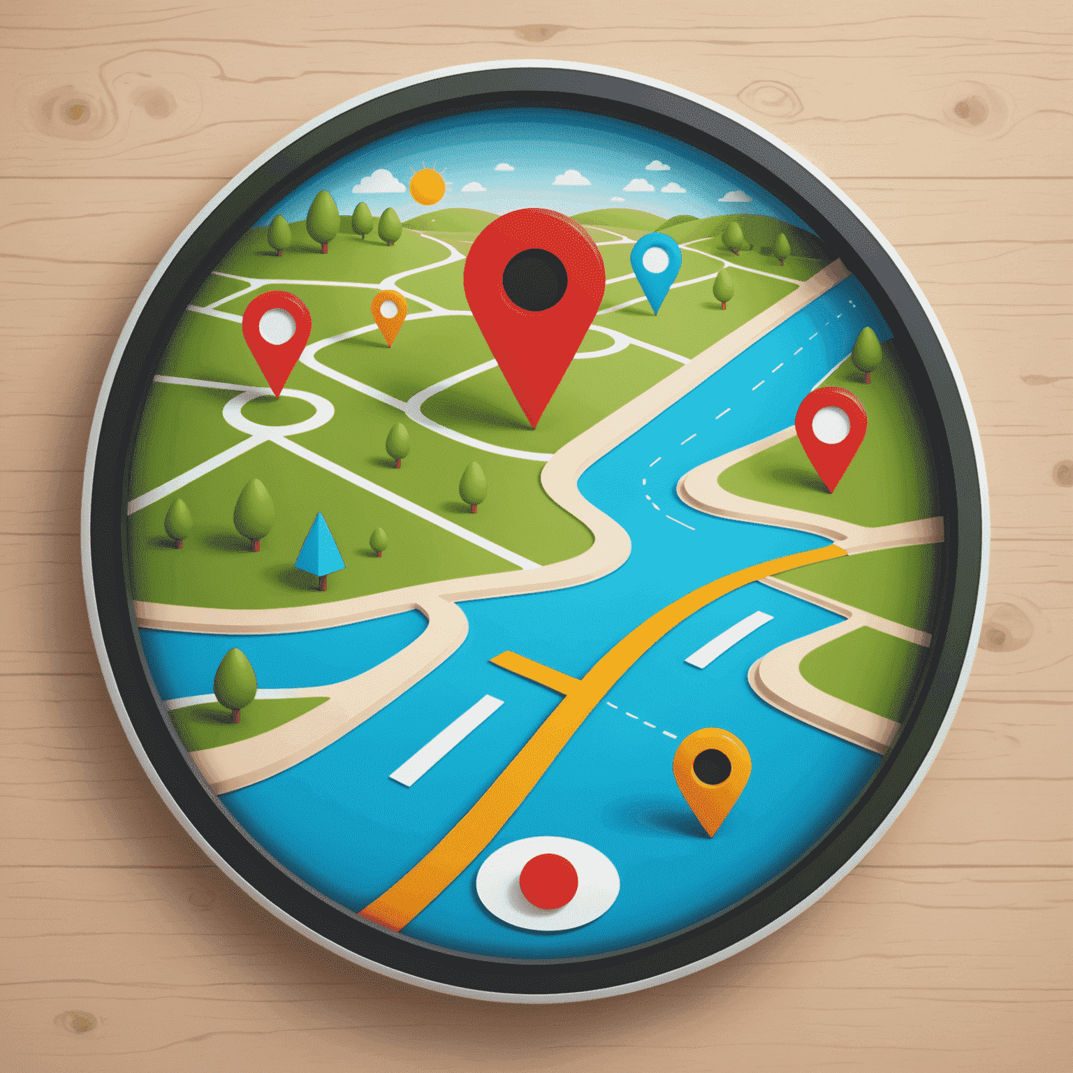 Playful navigation icon