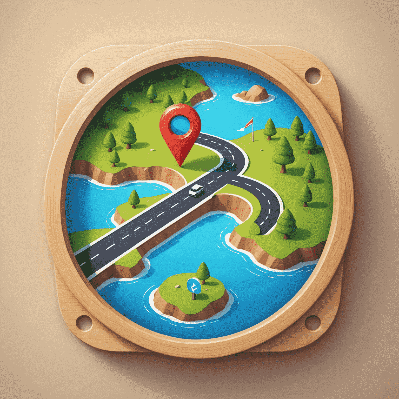 Playful navigation icon